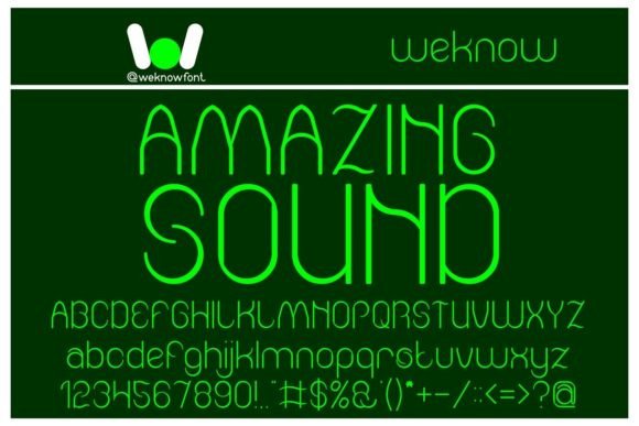 Amazing Sound: A Fancy Display Typeface for Bold Branding