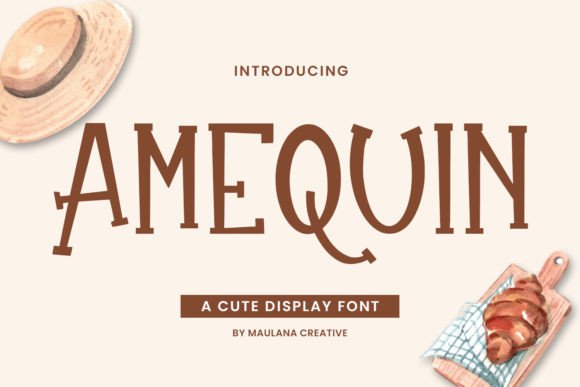 Amequin Display Font for Handmade Creators