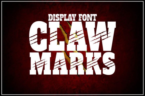 Claw Marks: A Dramatic Display Typeface for Web Design
