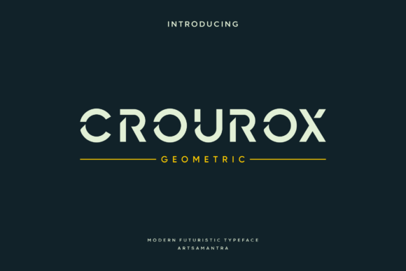 Crourox: A Modern Display Typeface for Editorial Calm