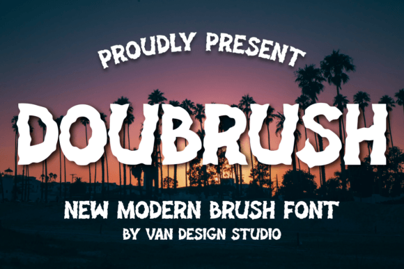 Doubrush: A Display Font With Editorial Charm