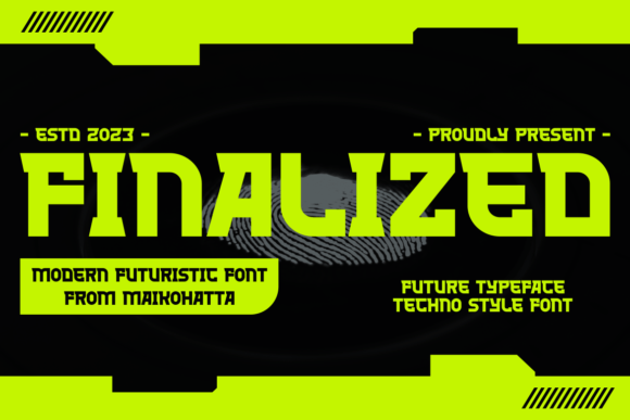 Finalized: A Futuristic Display Font for Digital Design