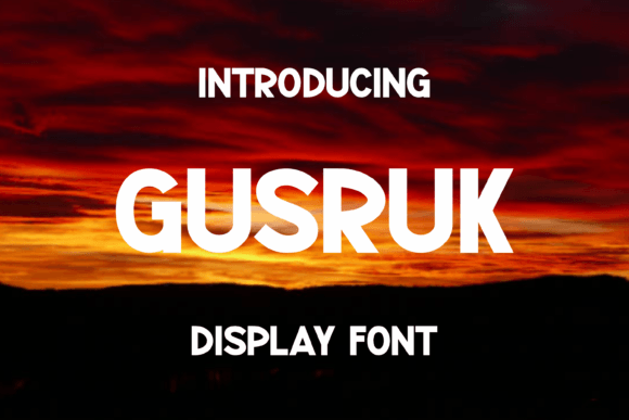 Gusruk: A Standout Display Font for Small Business Branding