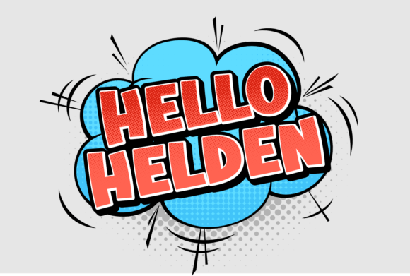 Hello Helden: A Bold Display Font That Anchors Digital Branding