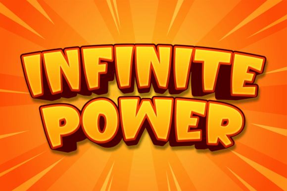 Infinite Power: A Joyful Display Font for Digital Brands