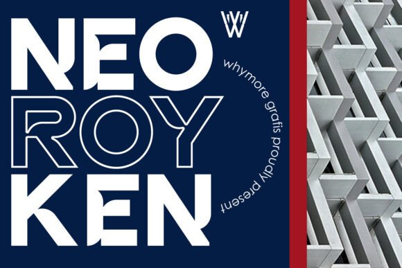 Neo Royken: A Modern Display Font for Web Creatives