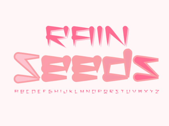 Rainseeds: A Playful Display Font for Web Designers