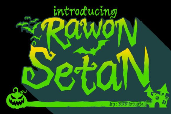 Rawon Setan: A Playful Display Font That Stands Out in Fast-Scrolling Feeds