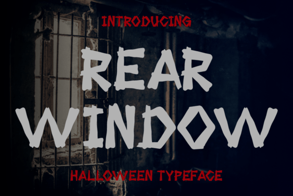 Rear Window: A Display Font with Cinematic Grit