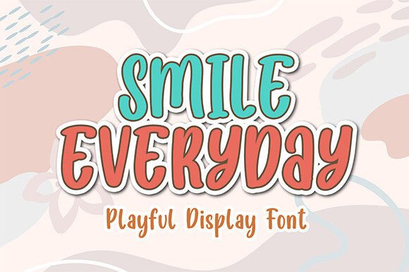 Smile Everyday Font: A Playful Display Typeface for Cheerful Brands
