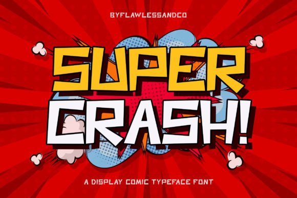 Super Crash: A Playful Display Font for Business Branding