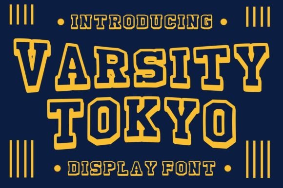 Varsity Tokyo: A Bold Display Font for Memorable Branding