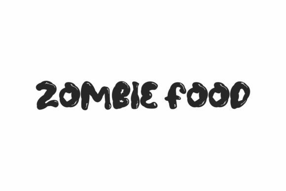 Zombie Food: A Whimsical Display Typeface for Editorial Design